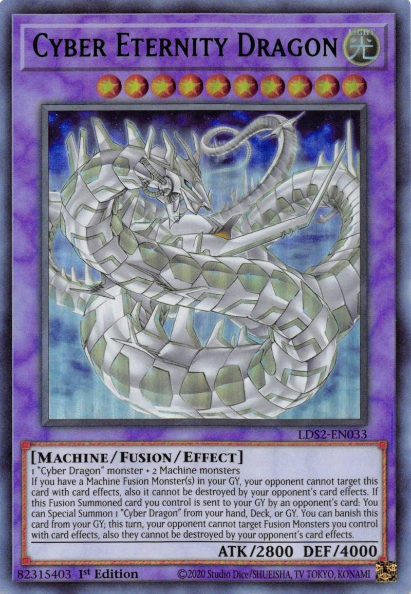 Cyber Eternity Dragon (Green) (2033) (LDS2) - YuGiOh Single