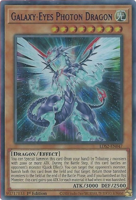 Galaxy-Eyes Photon Dragon (Purple) (2047) (LDS2) - YuGiOh Single