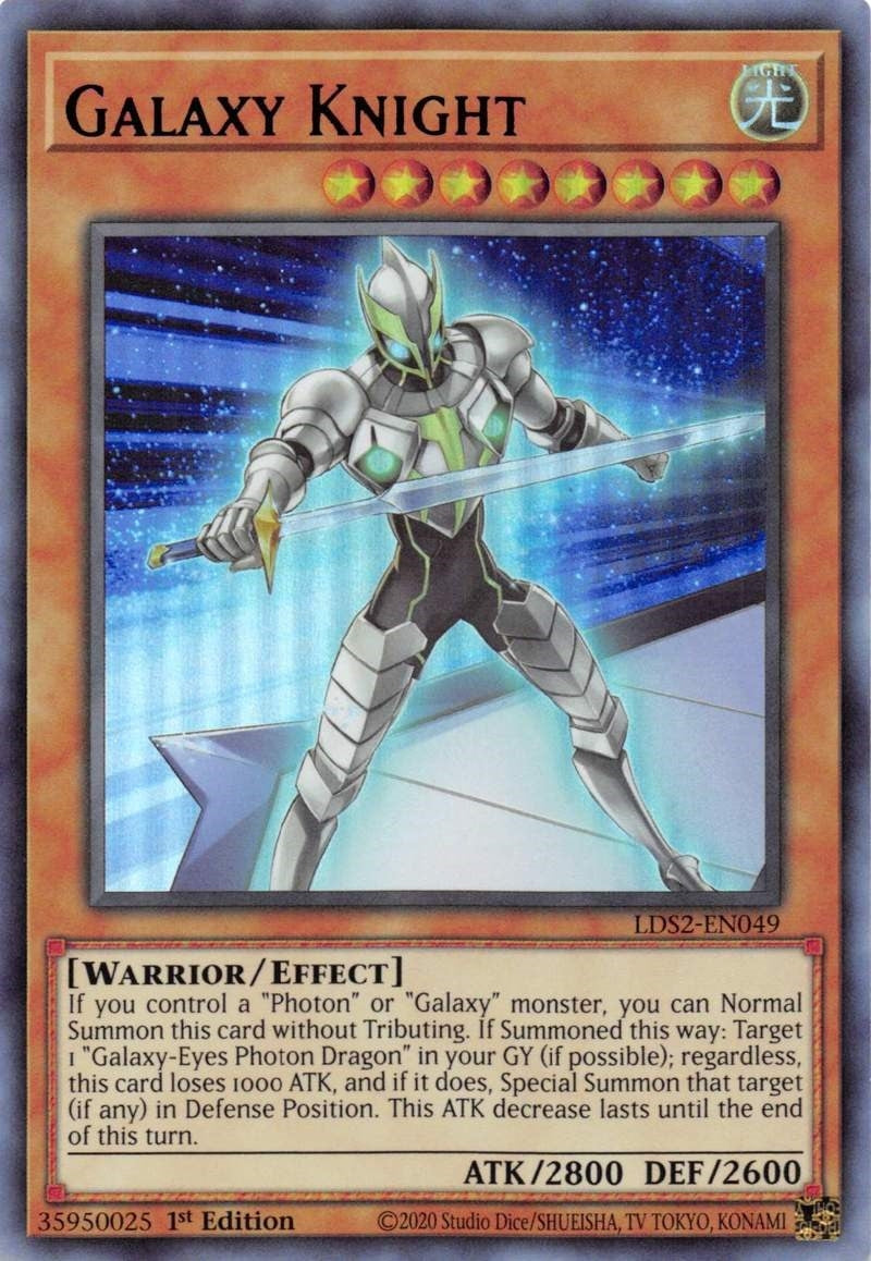 Galaxy Knight (Purple) (2049) (LDS2) - YuGiOh Single