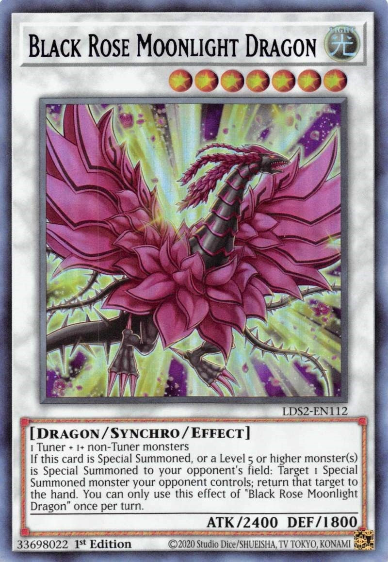 Black Rose Moonlight Dragon (Purple) (2112) (LDS2) - YuGiOh Single