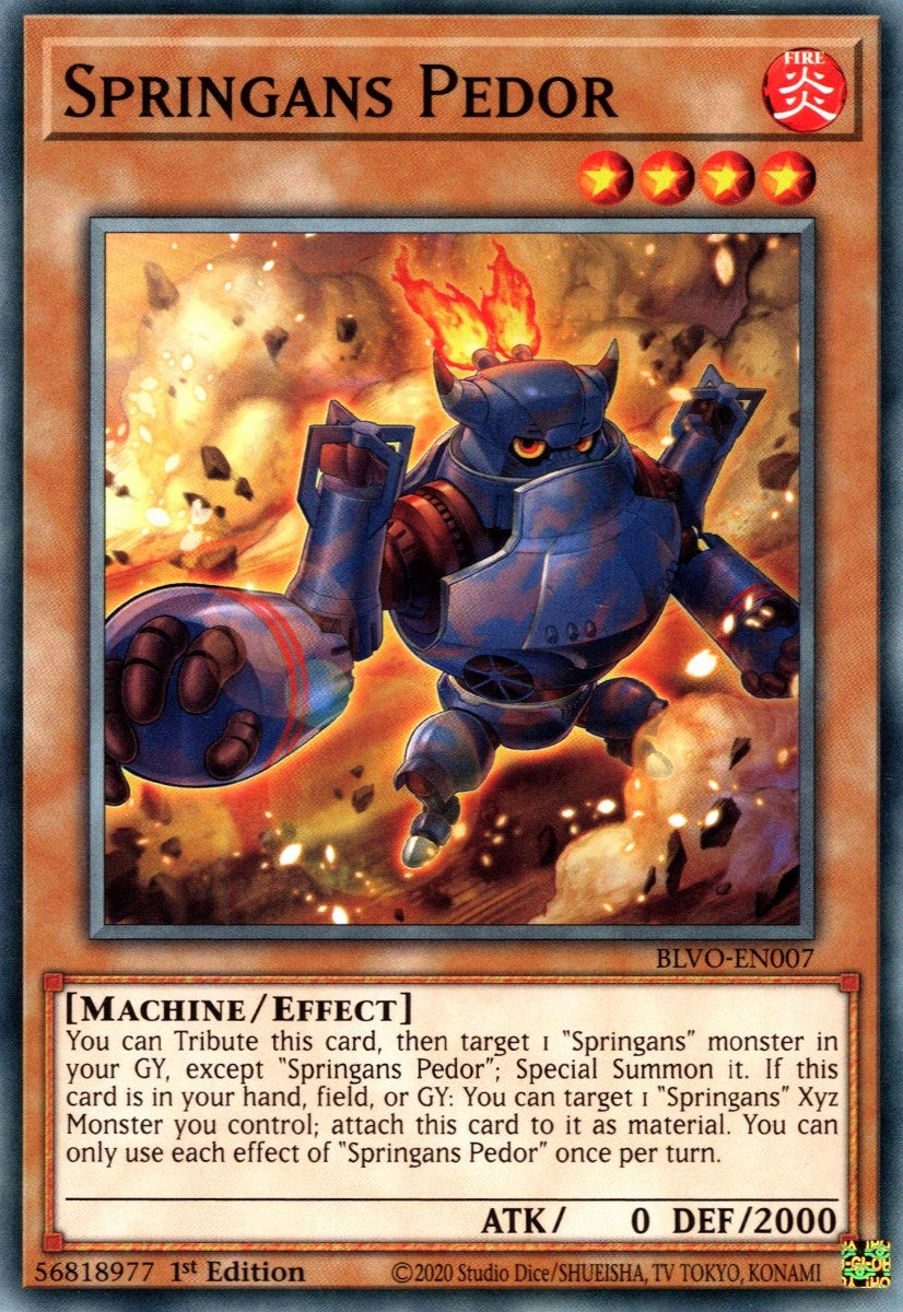 Springans Pedor (7) (BLVO) - YuGiOh Single
