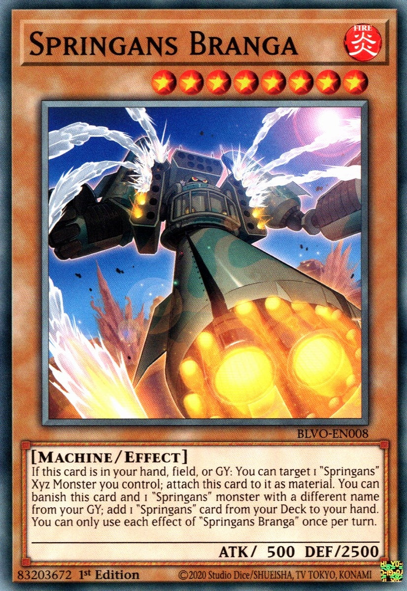 Springans Branga (8) (BLVO) - YuGiOh Single
