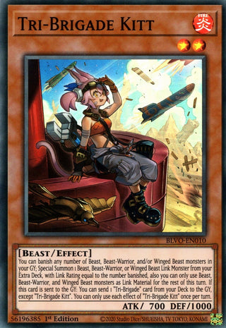 Tri-Brigade Kitt (10) (BLVO) - YuGiOh Single
