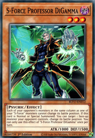 S-Force Professor DiGamma (12) (BLVO) - YuGiOh Single