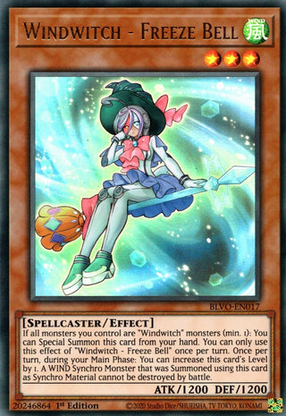 Windwitch - Freeze Bell (17) (BLVO) - YuGiOh Single