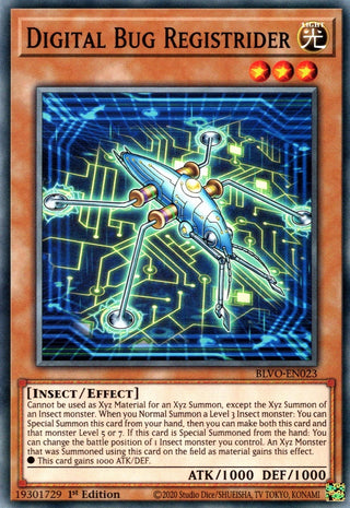 Digital Bug Registrider (23) (BLVO) - YuGiOh Single