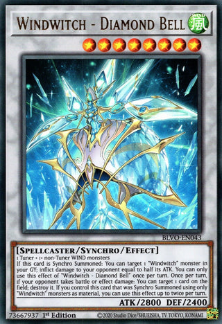 Windwitch - Diamond Bell (43) (BLVO) - YuGiOh Single