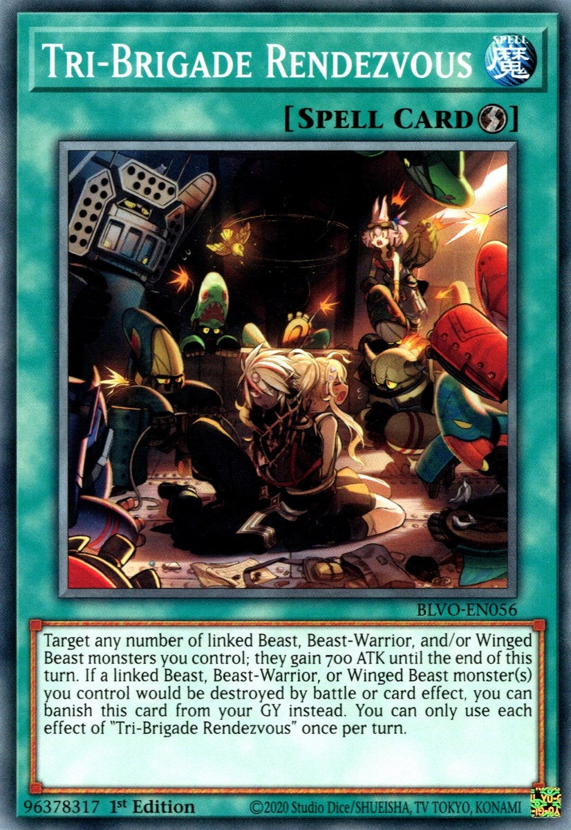 Tri-Brigade Rendezvous (56) (BLVO) - YuGiOh Single