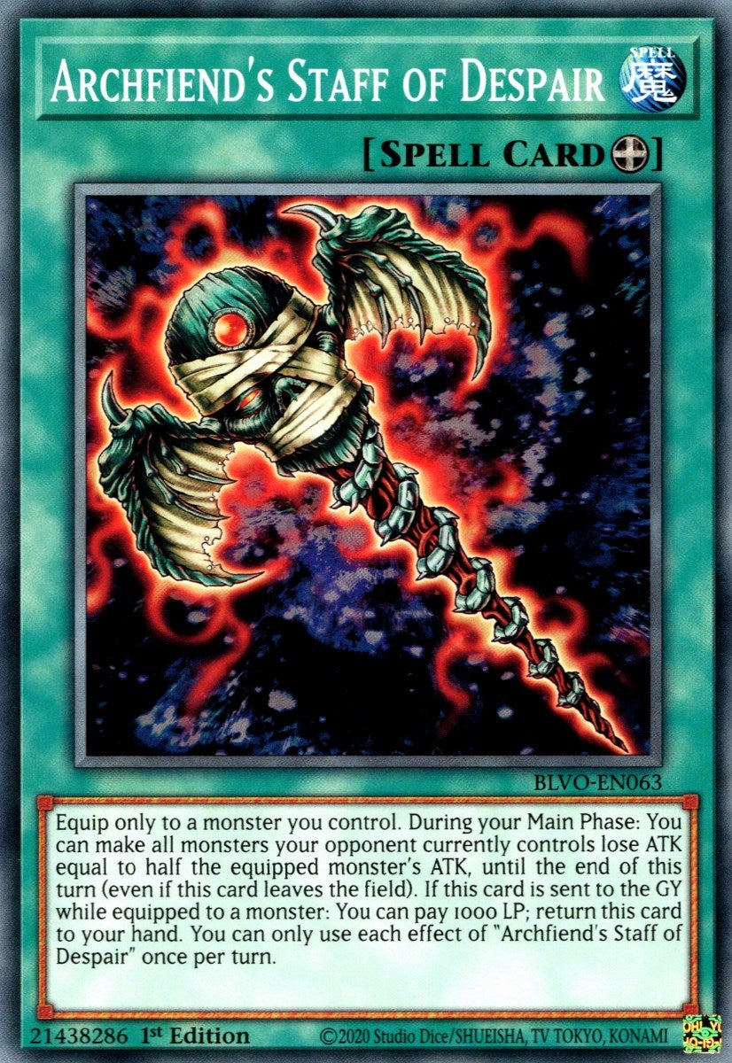 Archfiend’s Staff of Despair (63) (BLVO) - YuGiOh Single