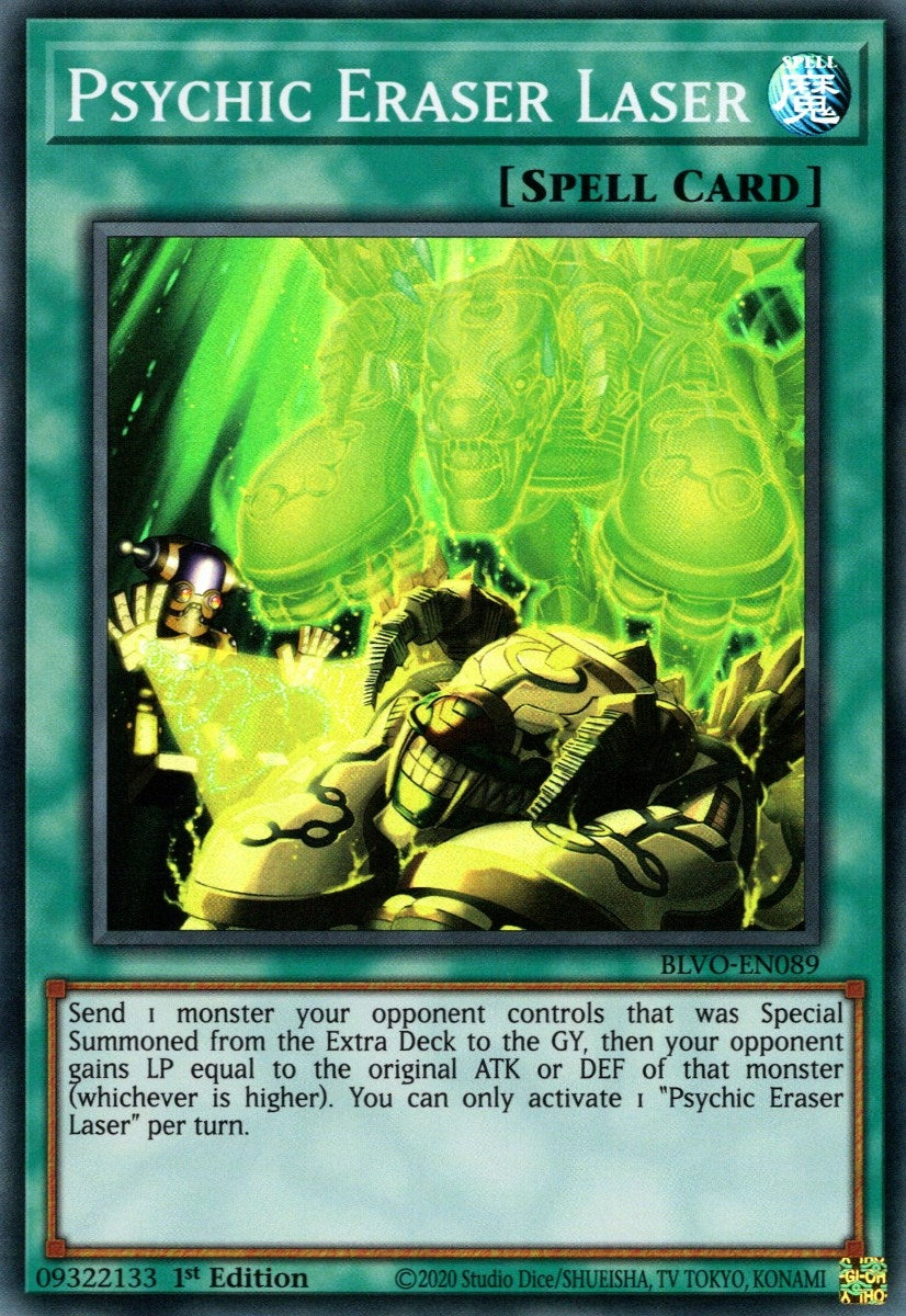 Psychic Eraser Laser (89) (BLVO) - YuGiOh Single