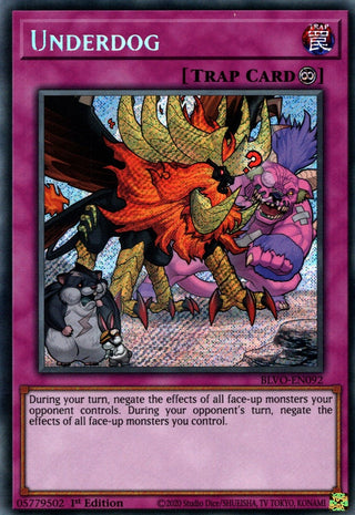 Underdog (92) (BLVO) - YuGiOh Single