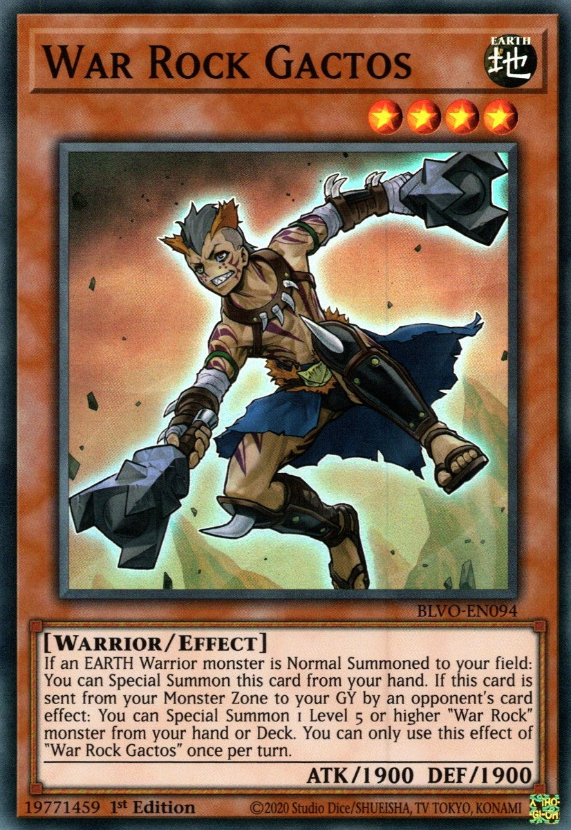 War Rock Gactos (94) (BLVO) - YuGiOh Single