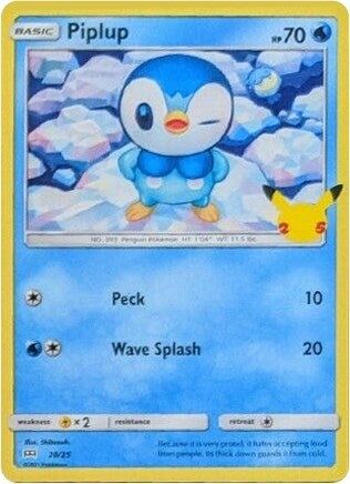 Image for Piplup (020/025) (McDonald's 25th Anniversary Promos) - Pokemon