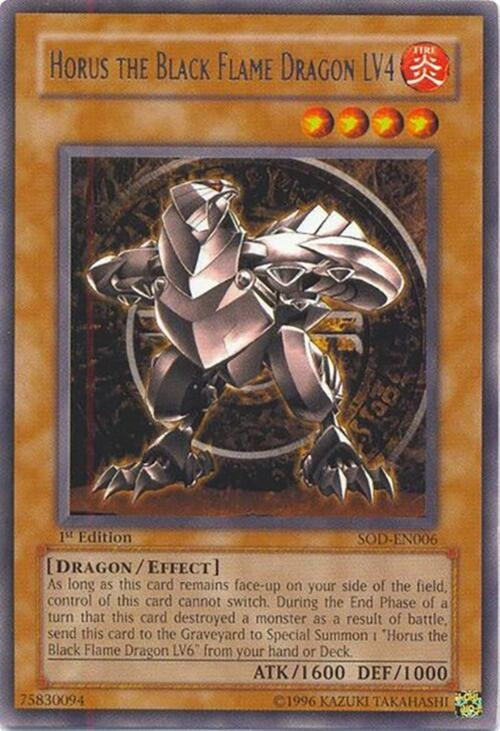 Horus The Black Flame Dragon LV4 (6) - YuGiOh Single