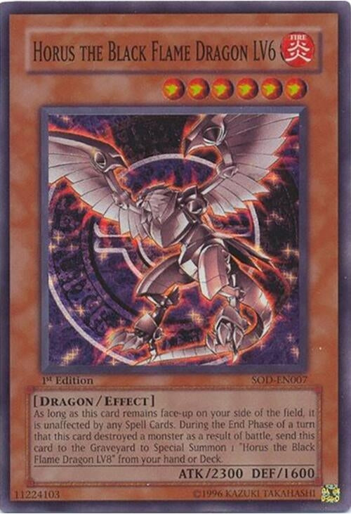 Horus the Black Flame Dragon LV6 (7) - YuGiOh Single