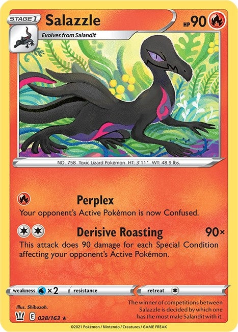 Image for Salazzle (028/163) (SWSH05: Battle Styles) - Pokemon