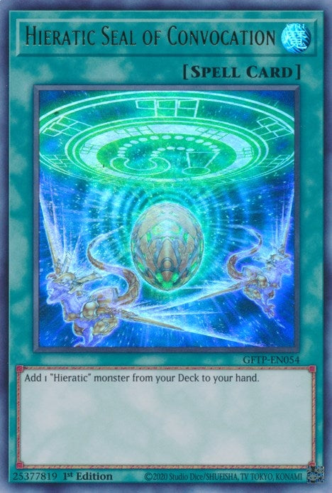 Hieratic Seal of Convocation (54) (GFTP) - YuGiOh Single