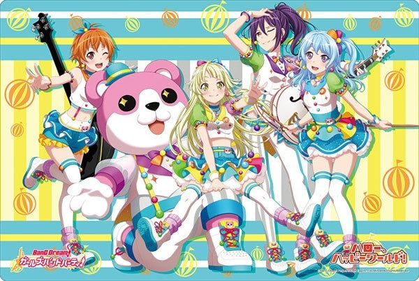 Bushiroad Rubber Mat Collection Vol.843: BanG Dream! Girls Band Party! - Hello Happy World! (843) - Playmats Sealed