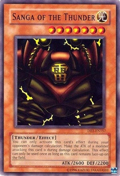 Sanga of the Thunder (1157) (DB1) - YuGiOh Single
