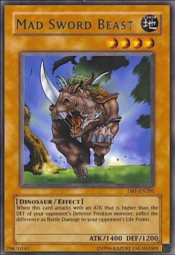 Mad Sword Beast (1201) (DB1) - YuGiOh Single
