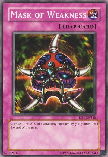 Mask of Weakness (1218) (DB1) - YuGiOh Single