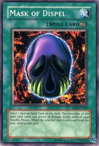 Mask of Dispel (1220) (DB1) - YuGiOh Single