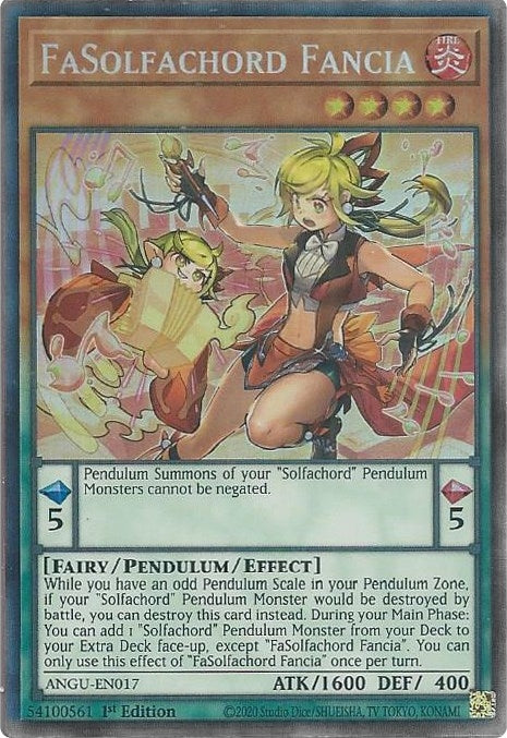 FaSolfachord Fancia (CR) (17) (ANGU) - YuGiOh Single