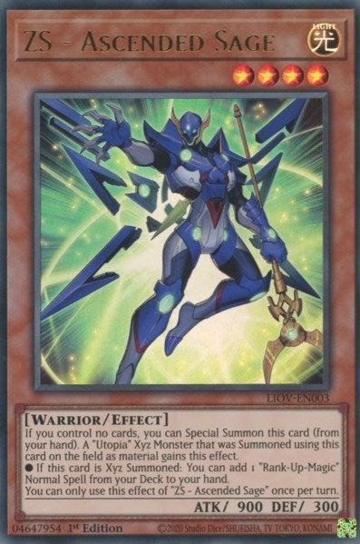 ZS - Ascended Sage (3) (LIOV) - YuGiOh Single