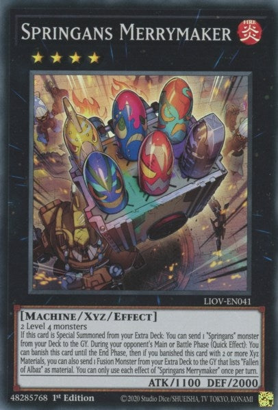 Springans Merrymaker (41) (LIOV) - YuGiOh Single