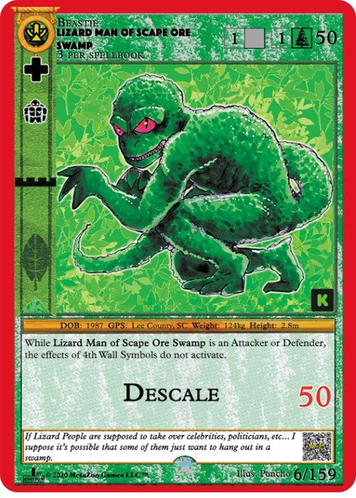 Lizard Man Of Scape Ore Swamp (6) (CNKE) - MetaZoo Single