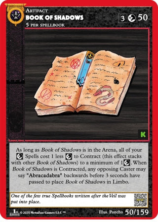 Book Of Shadows (50) (CNKE) - MetaZoo Single