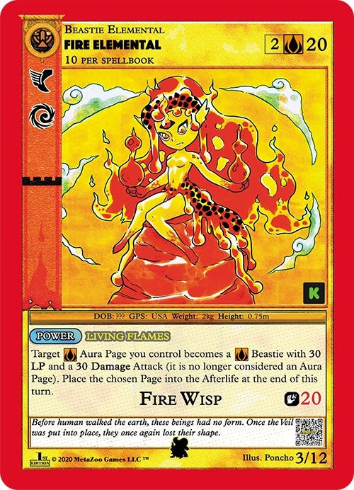 Fire Elemental (2) (CNKE-TD) - MetaZoo Single