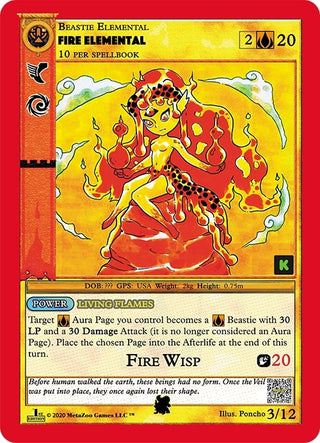 Fire Elemental (2) (CNKE-TD) - MetaZoo Single
