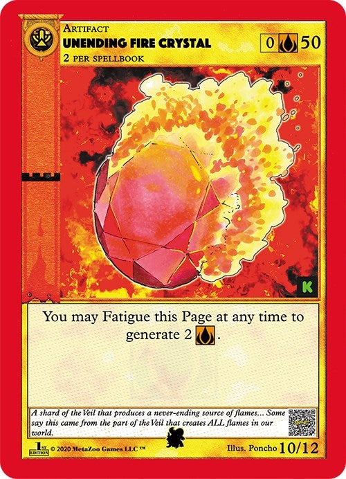 Unending Fire Crystal (10) (CNKE-TD) - MetaZoo Single