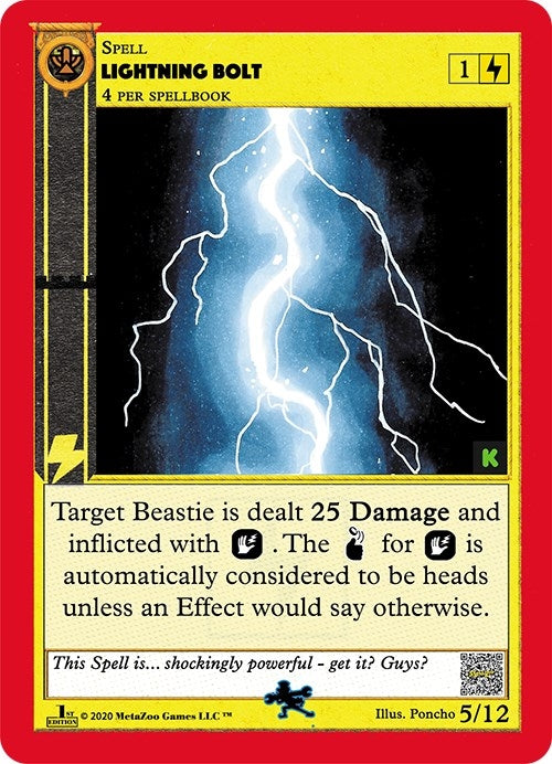 Lightning Bolt (5) (CNKE-TD) - MetaZoo Single