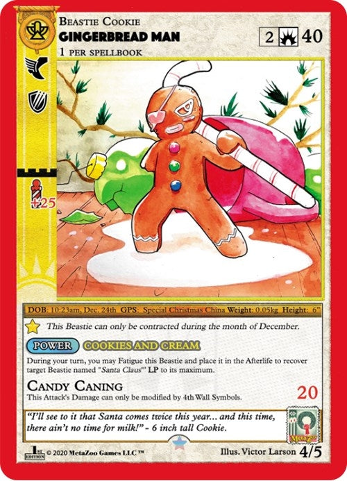 Gingerbread Man (First Edition) (4) (HOLIP) - MetaZoo Single