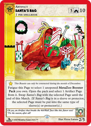 Santa’s Bag (First Edition) (2) (HOLIP) - MetaZoo Single