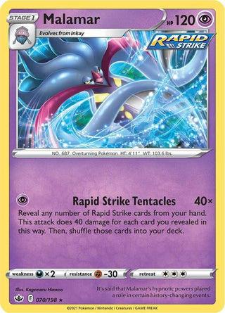 Image for Malamar (070/198) (SWSH06: Chilling Reign) - Pokemon