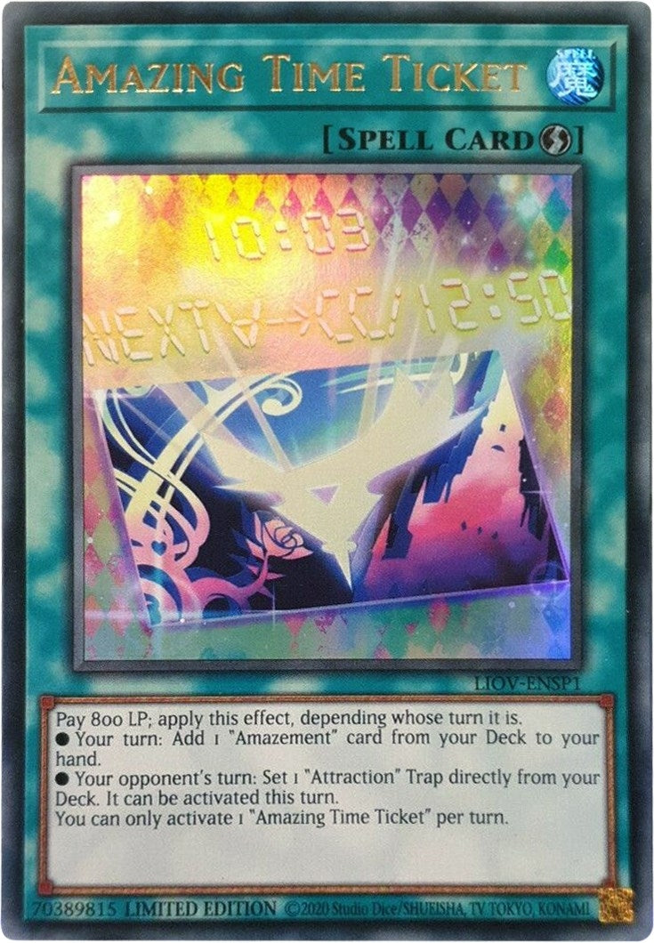 Amazing Time Ticket (LIOV-ENSP1) (1) (LIOV) - YuGiOh Single