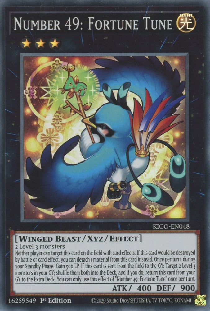 Number 49: Fortune Tune (48) (KICO) - YuGiOh Single