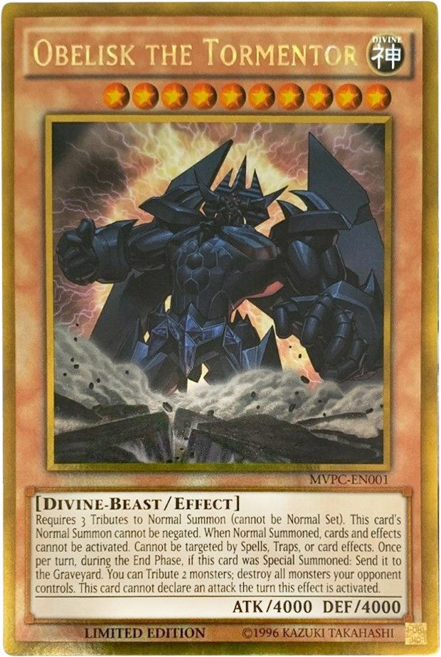 Obelisk the Tormentor (Blu-Ray DVD Promo) (1) (MVP1-ENG) - YuGiOh Single