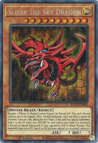 Slifer the Sky Dragon (Secret Pharaoh’s Rare) (63) (KICO) - YuGiOh Single