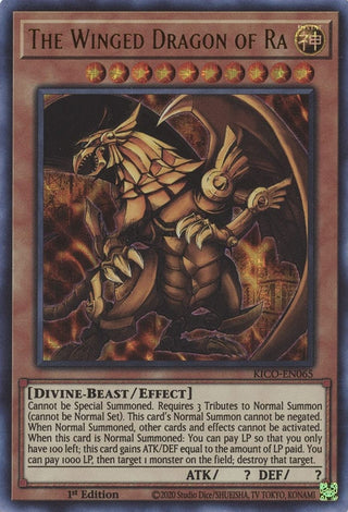 The Winged Dragon of Ra (Ultra Pharaoh’s Rare) (65) (KICO) - YuGiOh Single