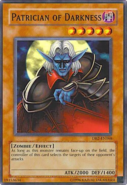 Patrician of Darkness (2168) - YuGiOh Single