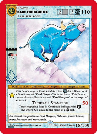 Babe The Blue Ox (18) (CNFE) - MetaZoo Single