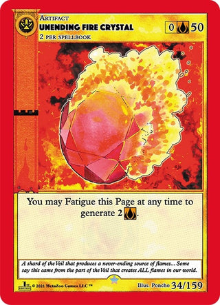 Unending Fire Crystal (34) (CNFE) - MetaZoo Single