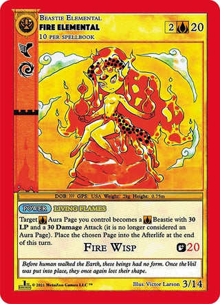 Fire Elemental (3) (CNFE-RE) - MetaZoo Single
