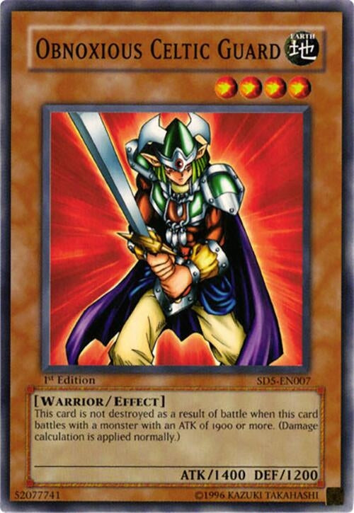 Obnoxious Celtic Guard (5007) - YuGiOh Single