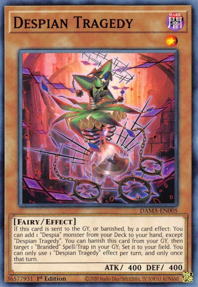 Despian Tragedy (5) (DAMA) - YuGiOh Single