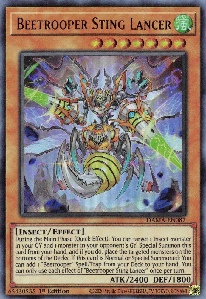 Beetrooper Sting Lancer (87) (DAMA) - YuGiOh Single